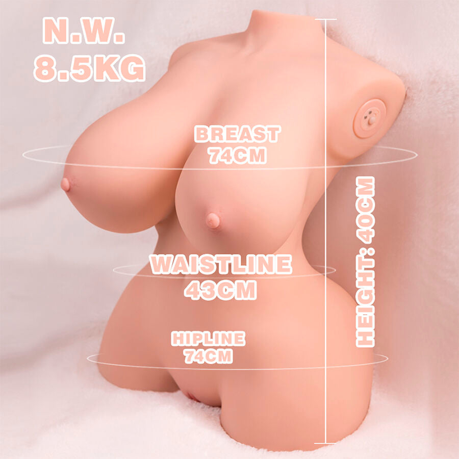 Tiny Thrusting Realistic Torso With Female Vibration 40 Cm | Niks.fi verkkokauppa