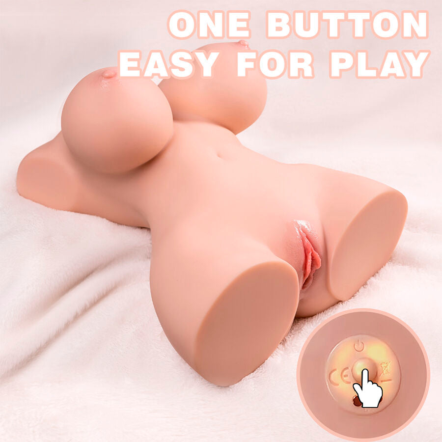 Tiny Thrusting Realistic Torso With Female Vibration 40 Cm | Niks.fi verkkokauppa