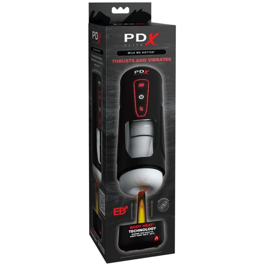 Pdx Elitemilk Me Hotter Automatic Masturbator With Thrusting And Heat Effect Vibration | Niks.fi verkkokauppa
