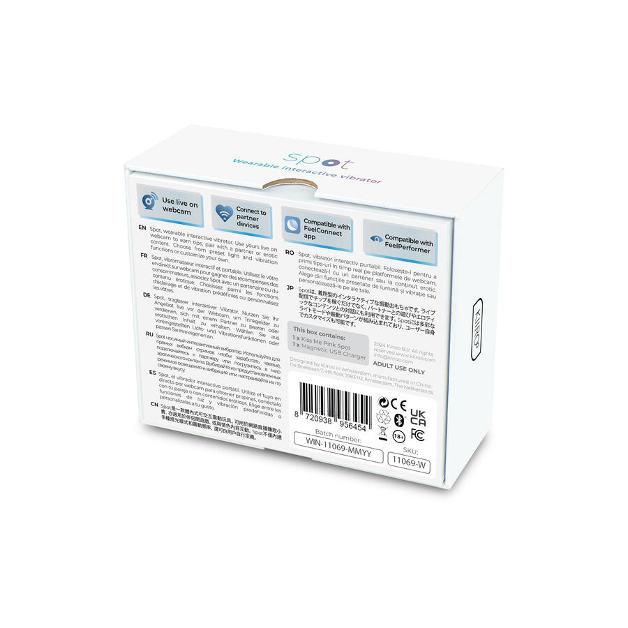 Spot Kiss Me U-Shaped Vibrator Pink | Niks.fi verkkokauppa