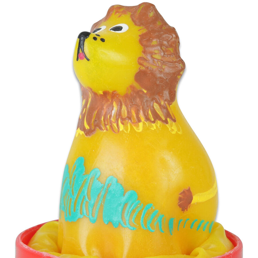 Handpainted Novelty Condoms Sitting Lion | Niks.fi verkkokauppa