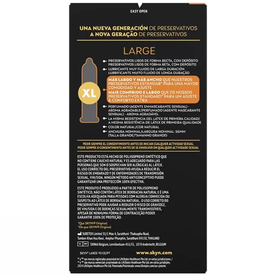Large Extra Adjustment Condoms 10 Units | Niks.fi verkkokauppa