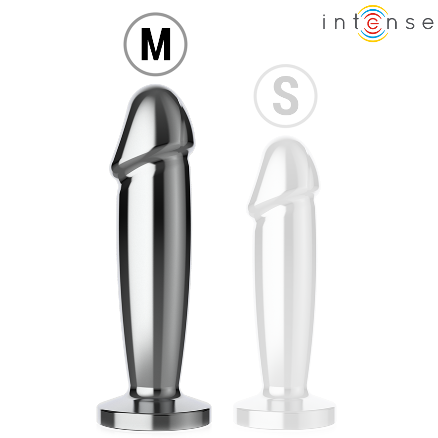 Intense metallinen anaalidildo M kaukosäätimellä - 10 värinäohjelmaa