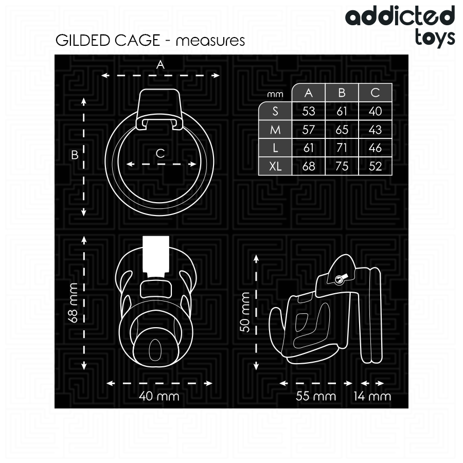 Addicted Toys Lockedgilden Cage Silicone Penis Cage 8.5 Cm | Niks.fi verkkokauppa