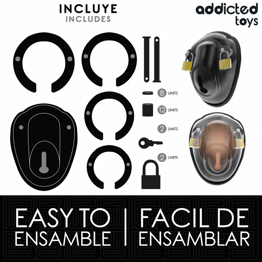 Addicted Toys Lockedkeyless Restraint Penis Cage 11.5 Cm | Niks.fi verkkokauppa