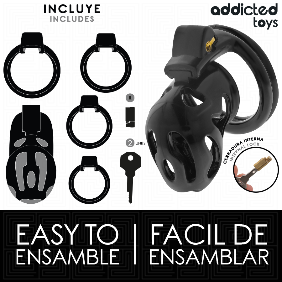 Addicted Toys Lockedsealed Crypt Penis Cage 8 Cm | Niks.fi verkkokauppa