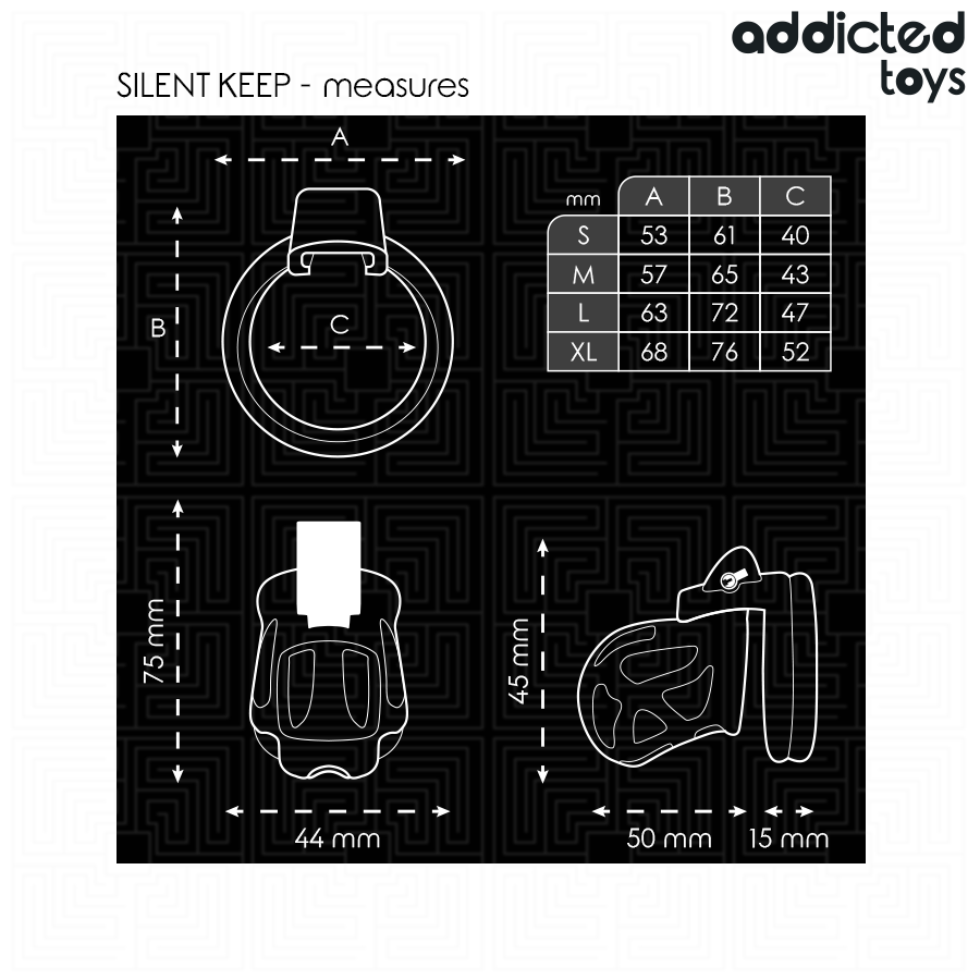 Addicted Toys Lockedsilent Keep Penis Cage 7.5 Cm | Niks.fi verkkokauppa