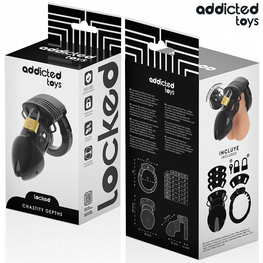 Addicted Toys Lockedchastity Depths Penis Cage 7.5 Cm | Niks.fi verkkokauppa