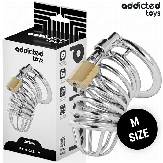 Addicted Toys Lockediron Cell Metal Penis Cage Size M | Niks.fi verkkokauppa