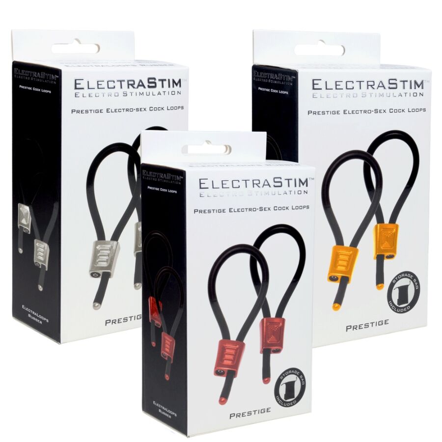 ElectraStim Prestige Electra Loops säädettävät sähköstimulaatiorenkaat - punainen