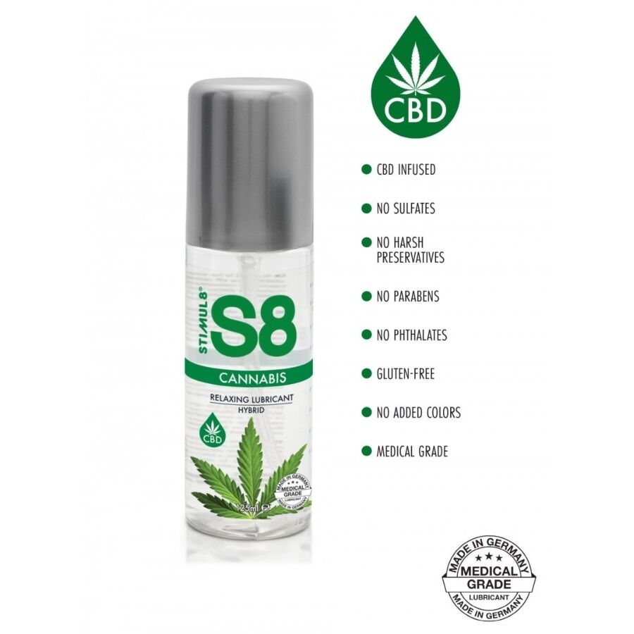 S8 Cannabis Hybrid Lubricant 125 Ml | Niks.fi verkkokauppa