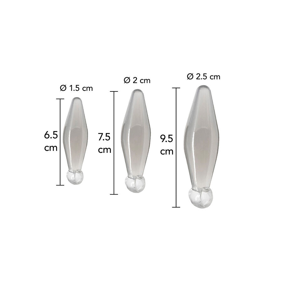 Anal Play 3-Piece Transparent Finger Rimmer | Niks.fi verkkokauppa