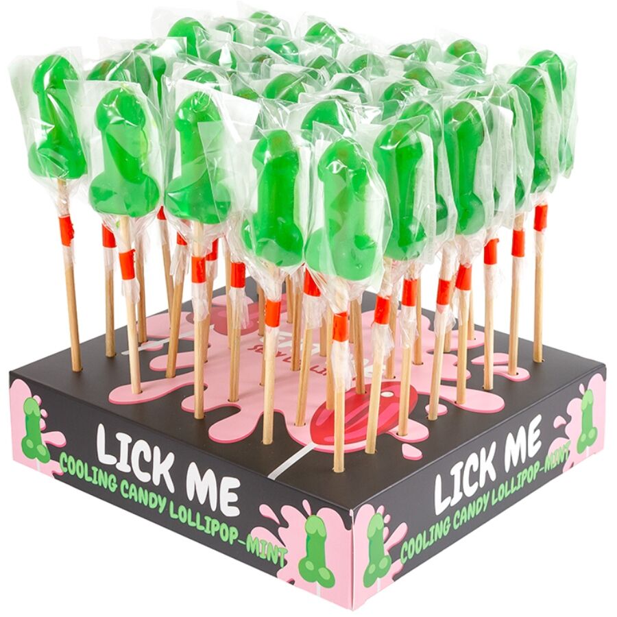 Secretplaymint Candy Penis Lollipop Display With Cold Effect (40 Units) | Niks.fi verkkokauppa