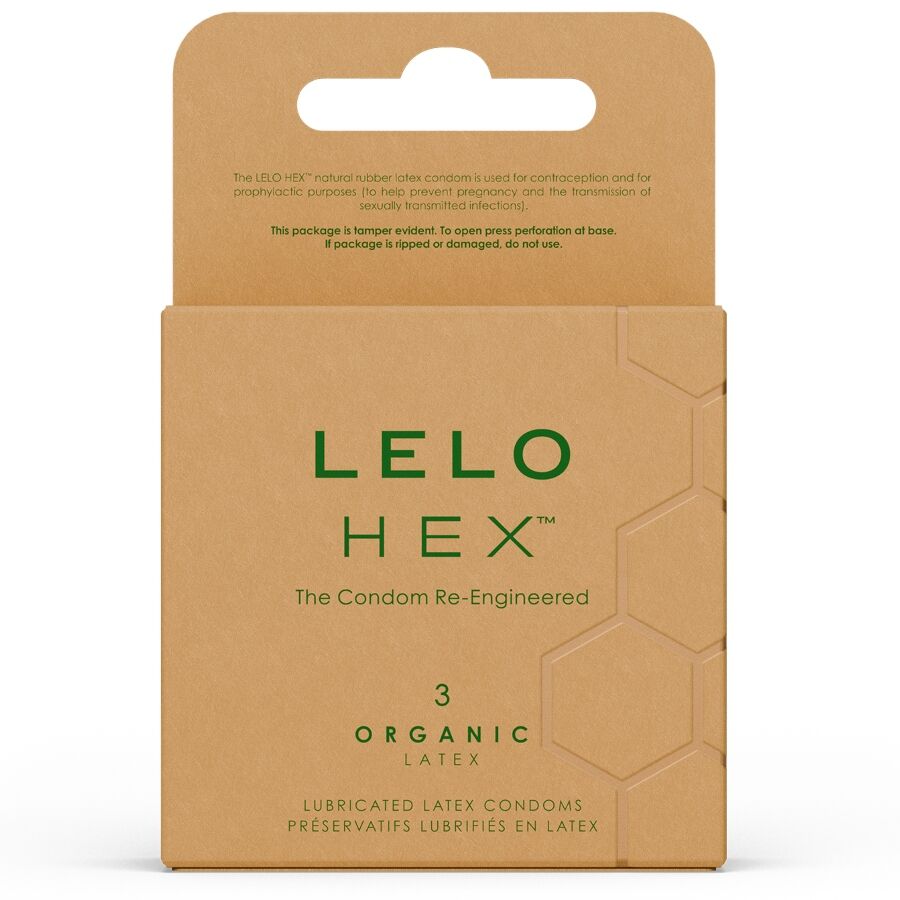 Hex Organic Condom Box 3 Units | Niks.fi verkkokauppa