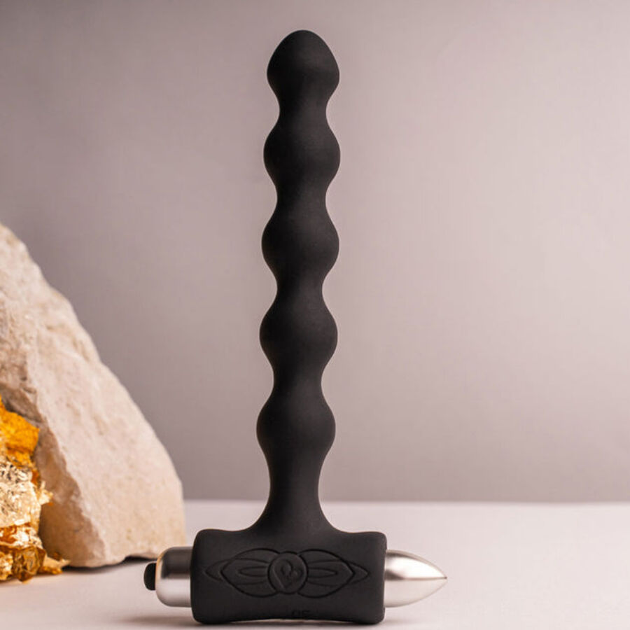 Rocksoffpetite Sensations Pearls Anal Plug Vibrator Black | Niks.fi verkkokauppa