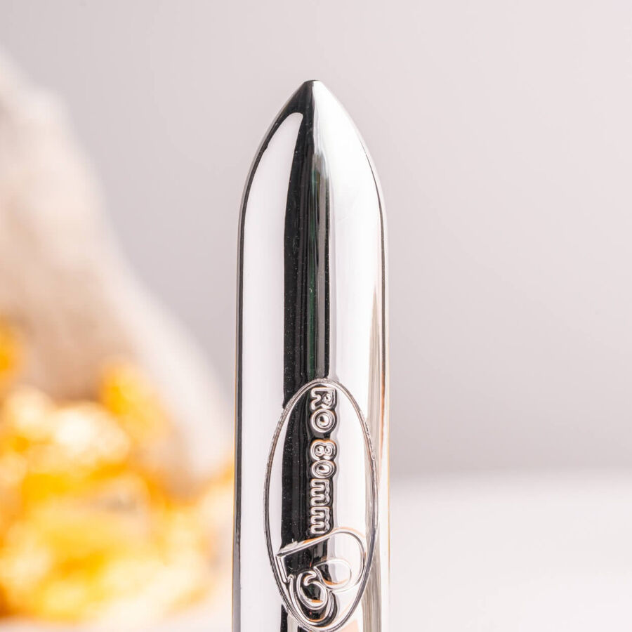 Ro-80 Chrome Vibrating Bullet Silver | Niks.fi verkkokauppa