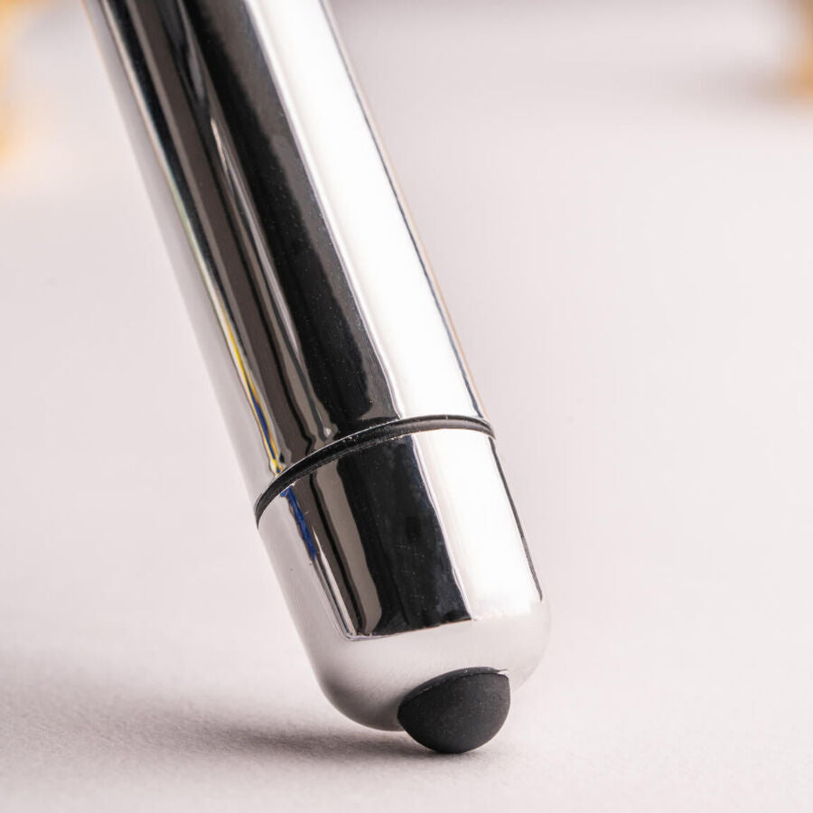 Ro-80 Chrome Vibrating Bullet Silver | Niks.fi verkkokauppa
