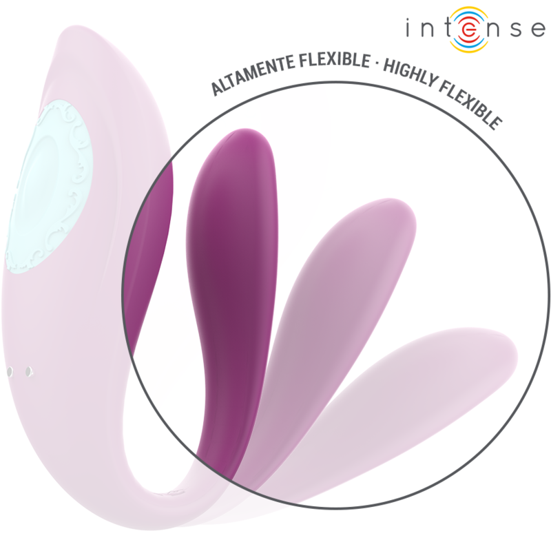 Intense Annie U-muotoinen vibraattori ja kiihotin kaukosäätimellä - violetti