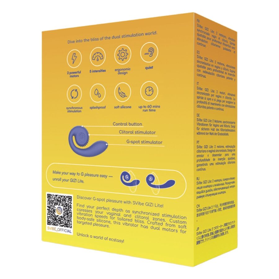 Snail Vibe Gizi Lite G-piste- ja klitorisvibraattori - violetti