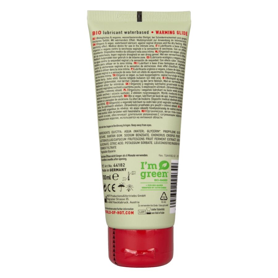 Hot Bio Warming lämmittävä vesipohjainen liukuvoide - 100 ml