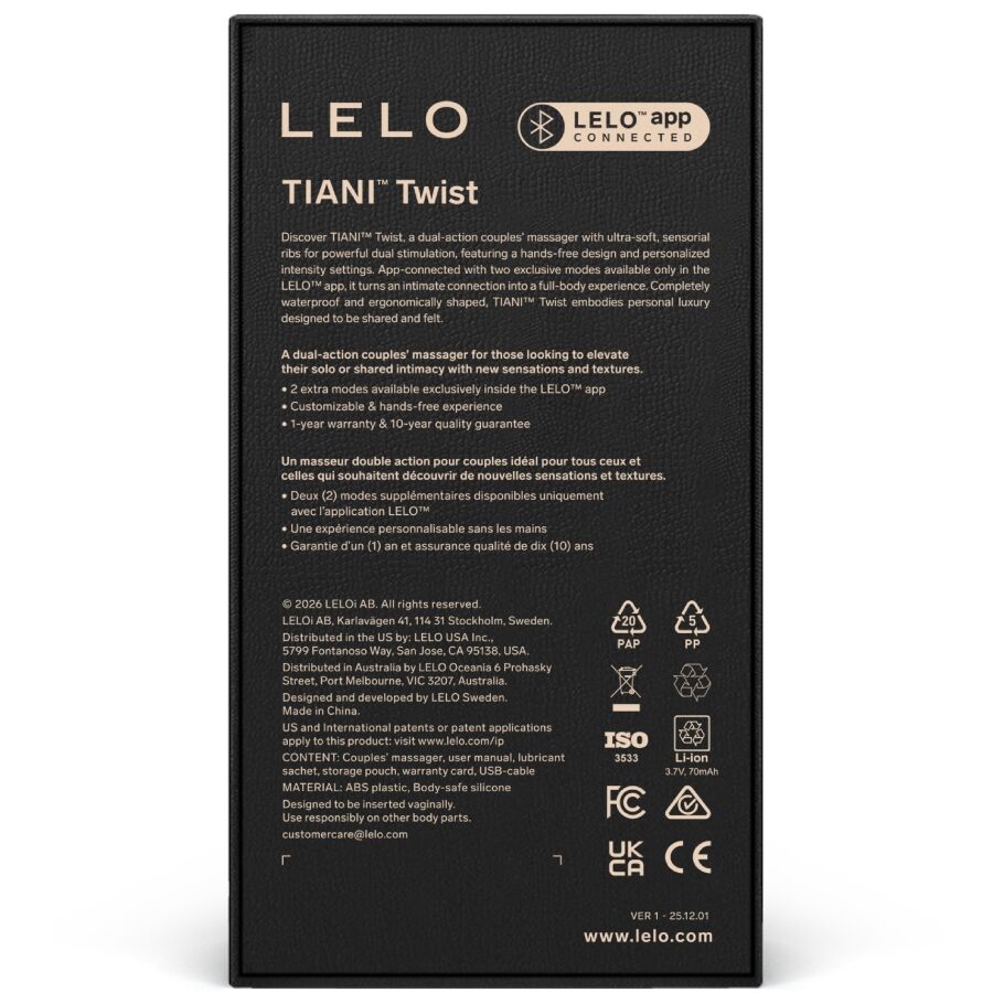 LELO Tiani Twist parivibraattori, Foam