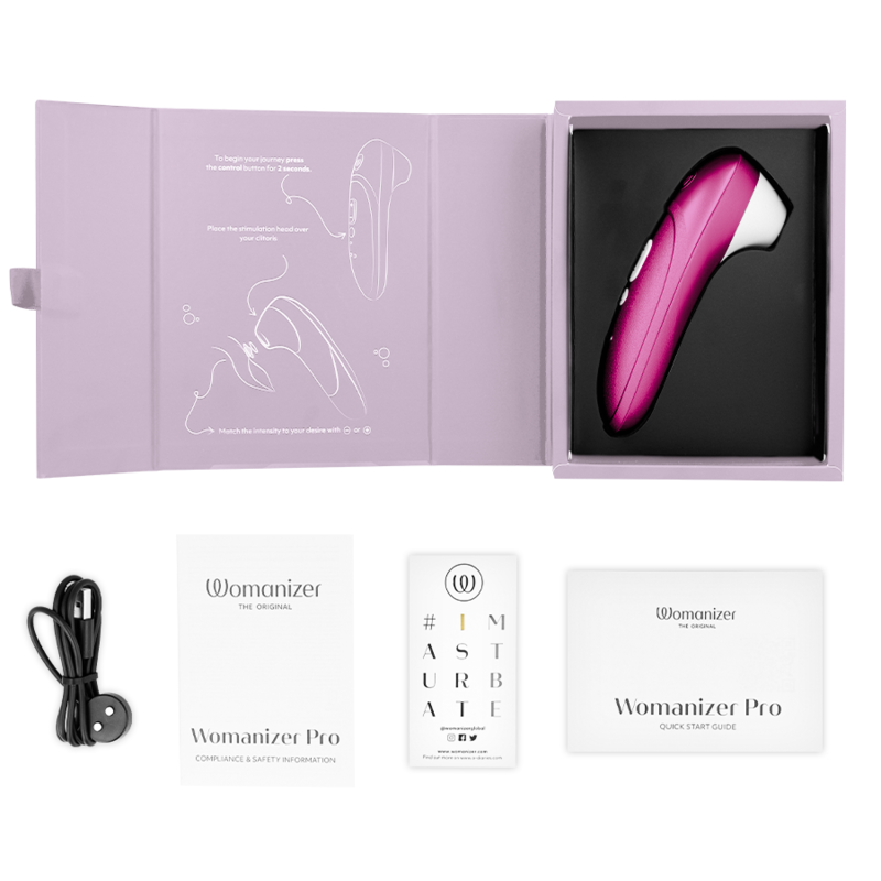 Womanizer Pro Vibrant klitoriskiihotin, pinkki