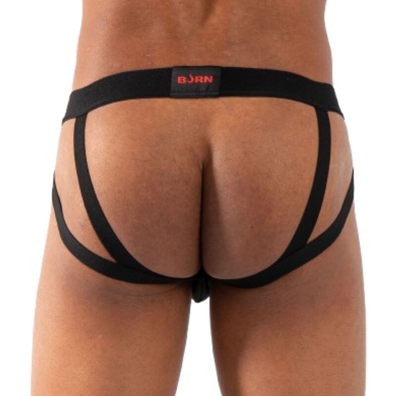 BURN - 011 Double Black jockstrap - musta - S