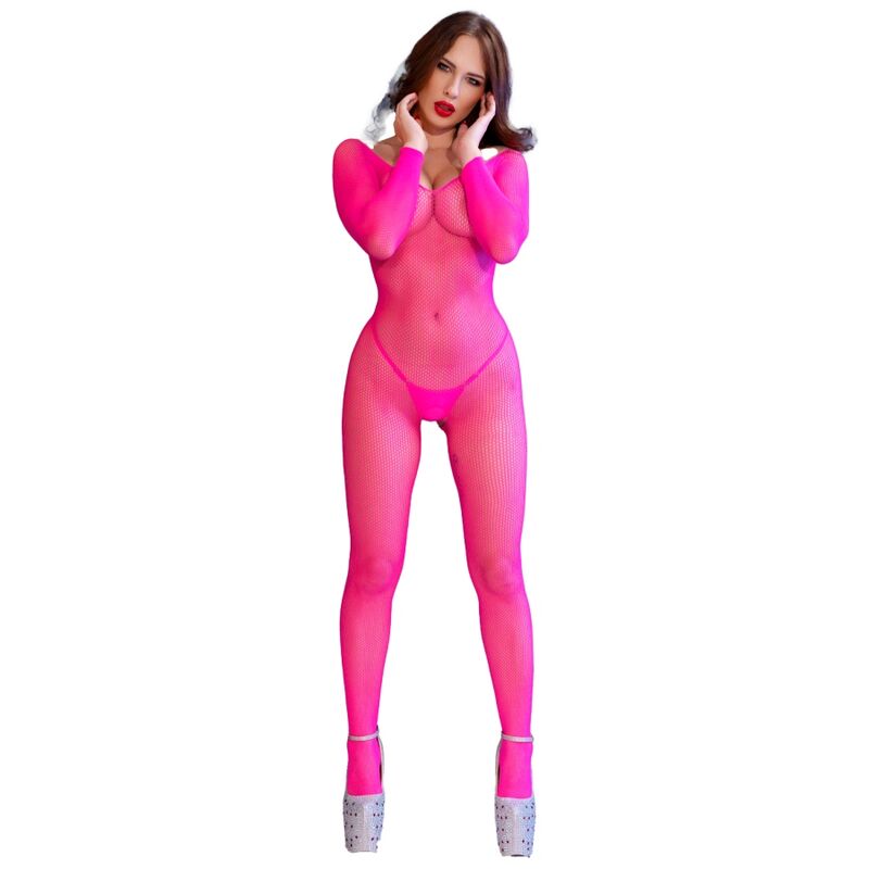 Chilirose CR 4894 verkkobody - neonpinkki - S/M