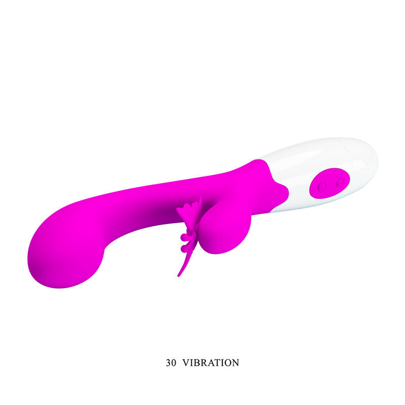 Pretty Love Butterfly Kiss rabbit-vibraattori - 30 toimintoa - violetti