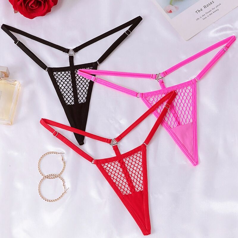 CHILIROSE - CR 4856 verkkomikrostringit - punainen - S/M