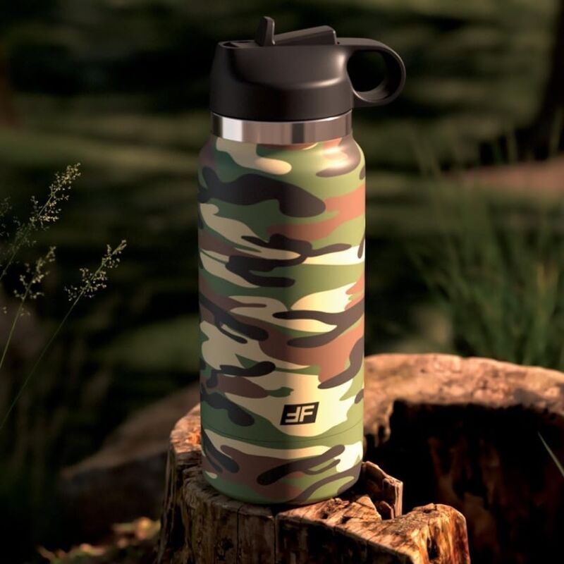 PDX Plus Fap Flask Happy Camper huomaamaton masturbaattori - maastokuvio
