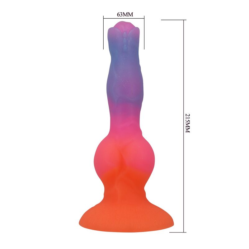 Power Monsters Hercules silikoninen fantasiadildo - 21,5 cm - Ø 5 cm