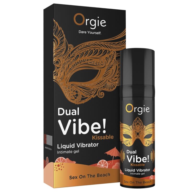Orgie Dual Vibe! Sex on the Beach suudeltava kihelmöivä intiimigeeli - 15 ml
