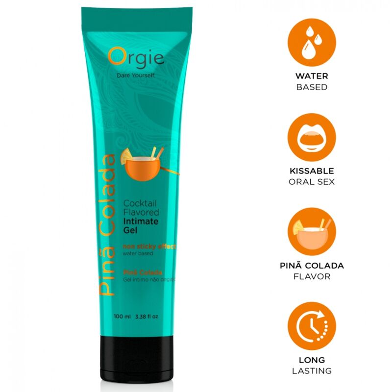 Orgie Lube Tube Cocktail Piña Colada suudeltava vesipohjainen intiimigeeli - 100 ml