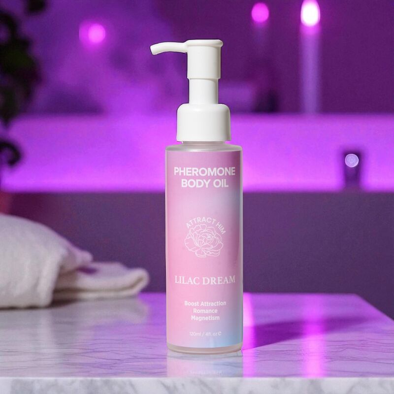 Eye of Love Bloom Lilac Dream vartaloöljy feromoneilla - 120 ml