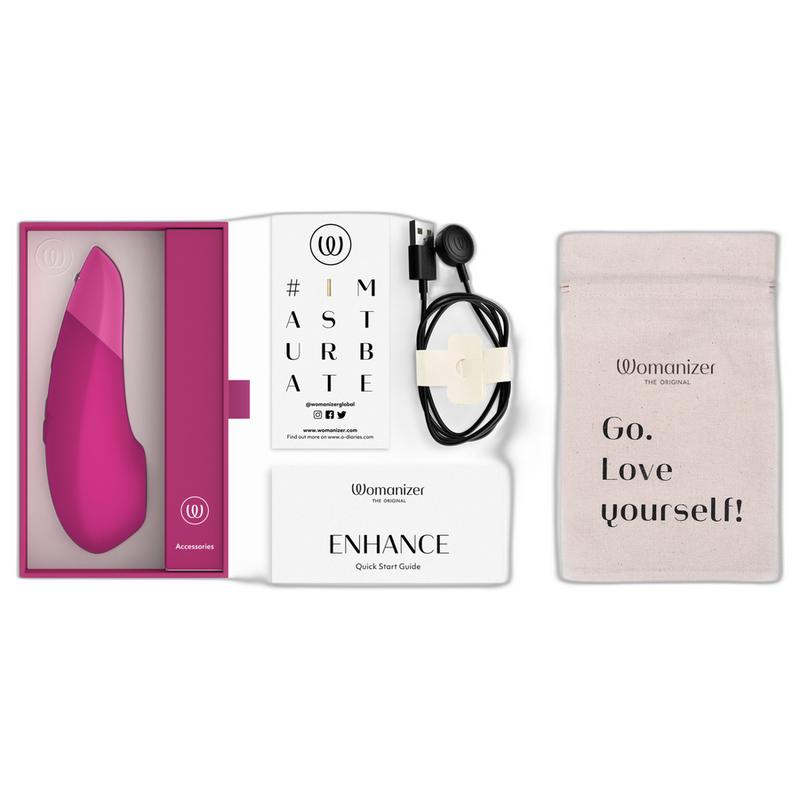 Womanizer Enhance klitoriskiihotin, kirkas pinkki
