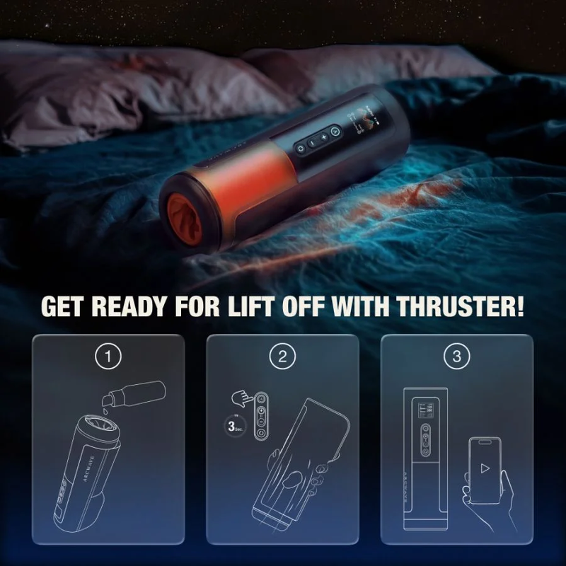 Arcwave Thruster automaattinen masturbaattori työntö- ja pyörimisliikkeellä