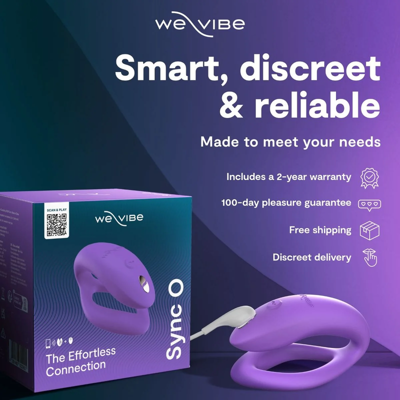 We-Vibe Sync O ympäröivä parivibraattori, vaaleanvioletti