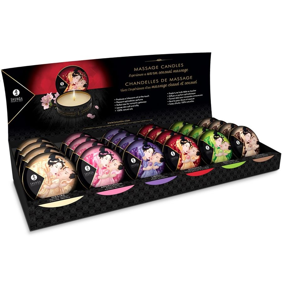Shungamini Caress By Candlelight Display Massage Candles 24 Units | Niks.fi verkkokauppa