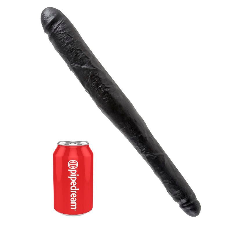King Cock Slim Double Dildo Black 40.6 Cm | Niks.fi verkkokauppa
