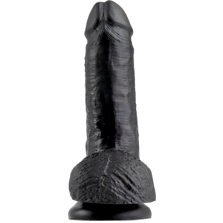 King Cock 7 Dildo Black With Balls 17.8 Cm | Niks.fi verkkokauppa