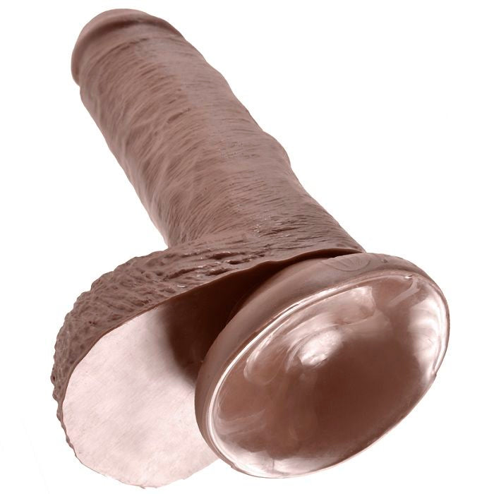 King Cock 7 Dildo Brown With Balls 17.8 Cm | Niks.fi verkkokauppa
