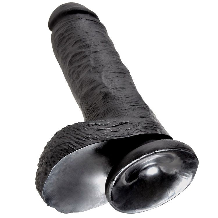 King Cock 8 Dildo Black With Balls 20.3 Cm | Niks.fi verkkokauppa