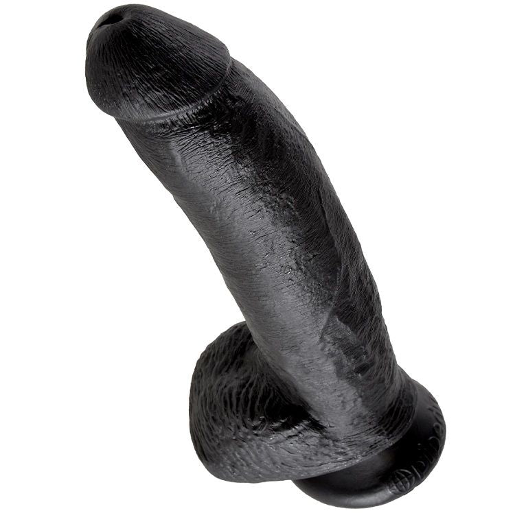 King Cock 9 Dildo Black With Balls 22.9 Cm | Niks.fi verkkokauppa