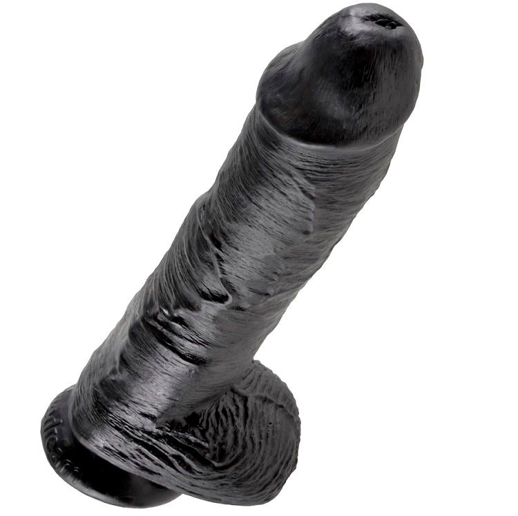 King Cock 10 Dildo Black With Balls 25.4 Cm | Niks.fi verkkokauppa