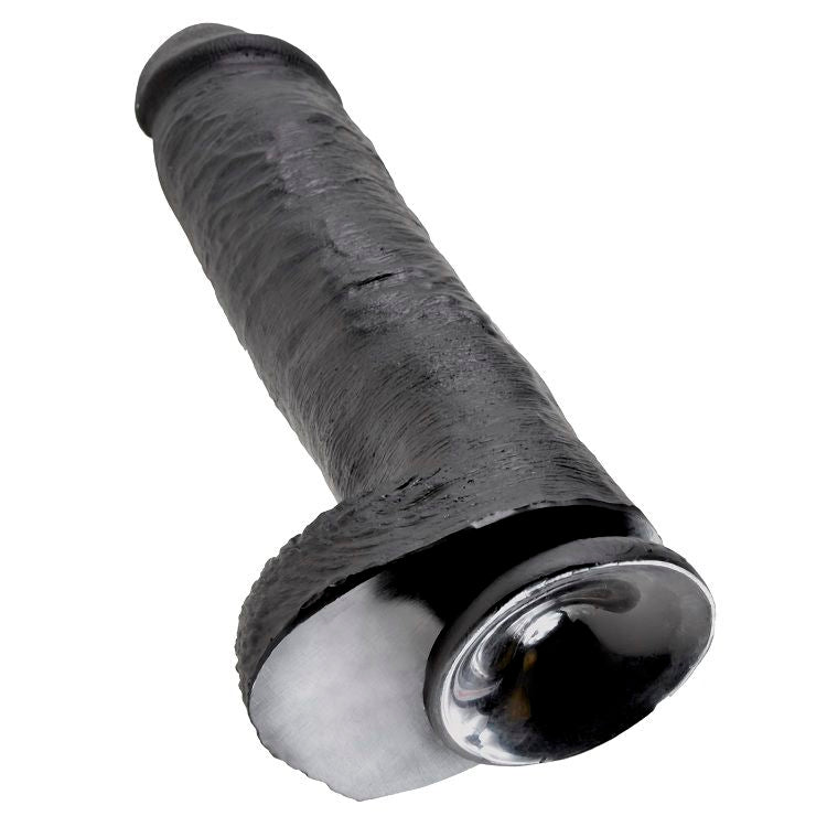 King Cock 11 Dildo Black With Balls 28 Cm | Niks.fi verkkokauppa