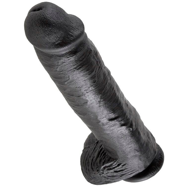 King Cock 11 Dildo Black With Balls 28 Cm | Niks.fi verkkokauppa