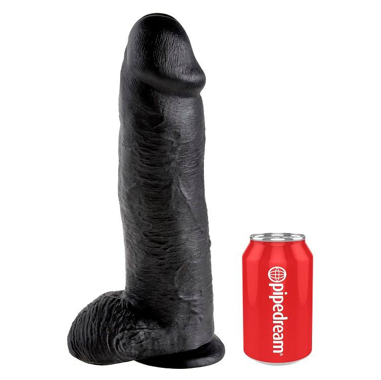 King Cock 12 Dildo Black With Balls 30.48 Cm | Niks.fi verkkokauppa