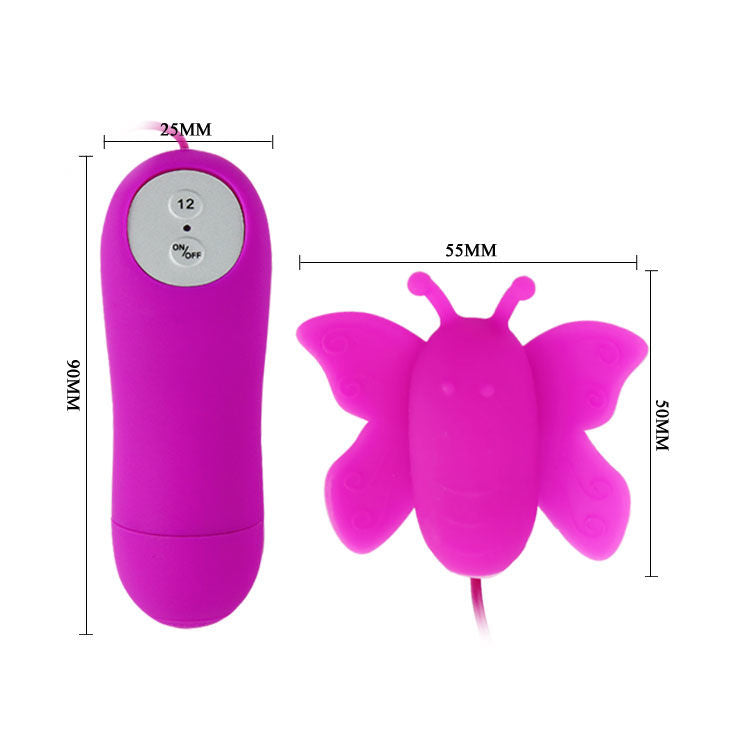 Baile Love Eggs Butterfly Clitoris Stimulator 12 Speeds Lilac Remote Control | Niks.fi verkkokauppa