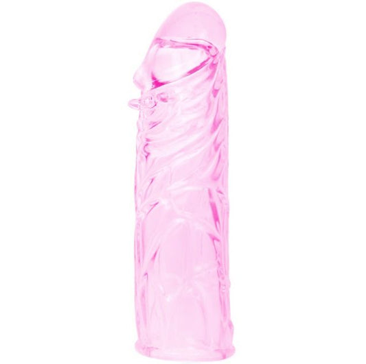 Baile Pink Stimulating Silicone Penis Cover 13 Cm | Niks.fi verkkokauppa